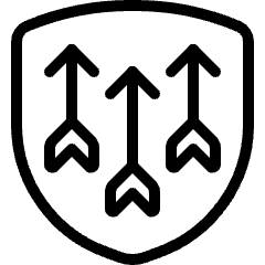 Army Arrow Shield Icon from Ultimate Light Set