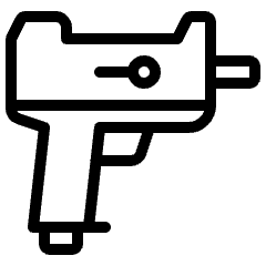 Modern Weapon Gun 1 Icon from Ultimate Light Set