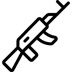 Modern Weapon Machine Gun 1 Icon from Ultimate Light Set