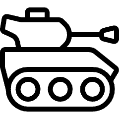 Modern Weapon Tank Icon from Ultimate Light Set