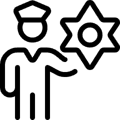 Police Officer Badge Icon from Ultimate Light Set