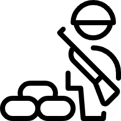 Protection Sand Bag Soldier 1 Icon from Ultimate Light Set