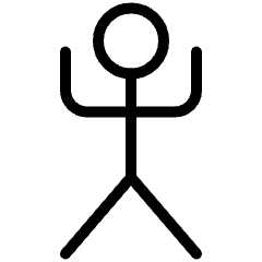 Primitive Symbols Man Icon from Ultimate Light Set