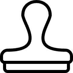 Design Tool Stamp Icon from Ultimate Light Set