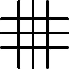 Grid Guides Icon from Ultimate Light Set