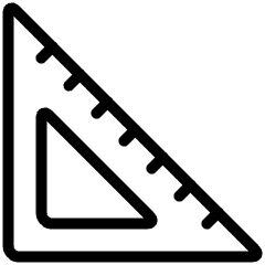 Ruler Triangle Icon from Ultimate Light Set