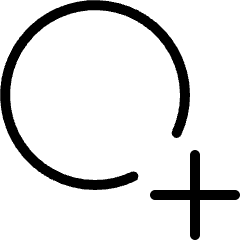 Shape Circle Add Icon from Ultimate Light Set