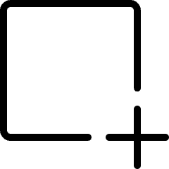 Shape Square Add Icon from Ultimate Light Set