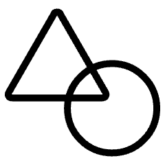 Shape Triangle Circle Icon from Ultimate Light Set