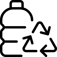 Recycling Bottle Icon from Ultimate Light Set