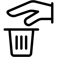 Recycling Hand Trash 1 Icon from Ultimate Light Set