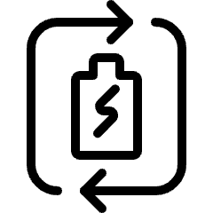 Renewable Energy Battery Charge Icon from Ultimate Light Set