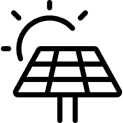 Renewable Energy Solar Panel Icon from Ultimate Light Set