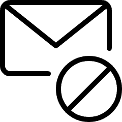 Email Action Disable Icon from Ultimate Light Set