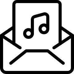 Email Action Music Icon from Ultimate Light Set