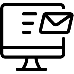 Send Email Monitor Icon from Ultimate Light Set
