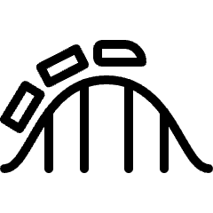 Amusement Park Rollercoaster Icon from Ultimate Light Set