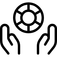 Casino Chip Hold Icon from Ultimate Light Set