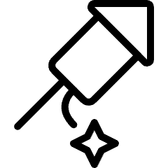 Fireworks Rocket Icon from Ultimate Light Set