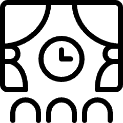 Movie Cinema Clock Icon from Ultimate Light Set