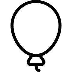 Party Balloon Icon from Ultimate Light Set