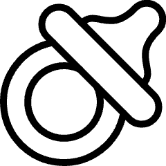 Baby Care Pacifier Icon from Ultimate Light Set