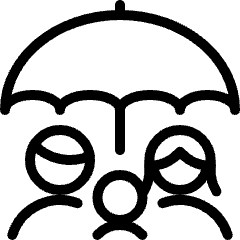 Family Umbrella Protect Icon from Ultimate Light Set