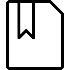 Common File Bookmark Icon from Ultimate Light Set