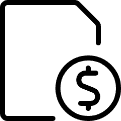Common File Cash Icon from Ultimate Light Set