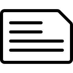 Common File Horizontal Text Icon from Ultimate Light Set