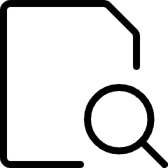 Common File Search Icon from Ultimate Light Set