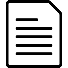 Common File Text Icon from Ultimate Light Set