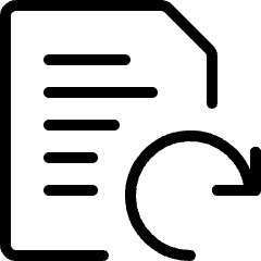 Common File Text Refresh Icon from Ultimate Light Set