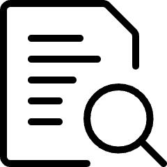 Common File Text Search Icon from Ultimate Light Set