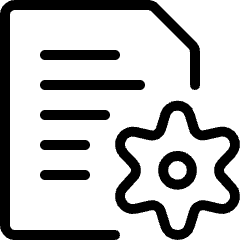 Common File Text Settings Icon from Ultimate Light Set