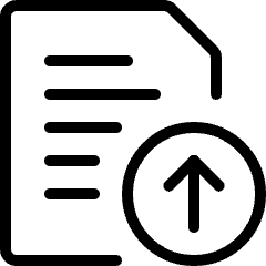 Common File Text Upload Icon from Ultimate Light Set