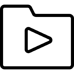 Folder Media 1 Icon from Ultimate Light Set