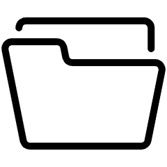 Folder Open Icon from Ultimate Light Set