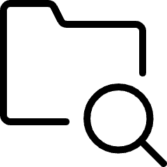 Folder Search Icon from Ultimate Light Set