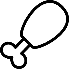 Animal Products Drumsticks Icon from Ultimate Light Set