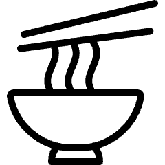 Asian Food Noodles Bowl Icon from Ultimate Light Set