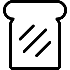 Bread Slice Icon from Ultimate Light Set