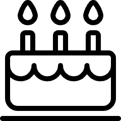 Cake Birthday Icon from Ultimate Light Set