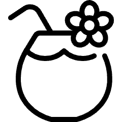 Cocktail Coconut Icon from Ultimate Light Set