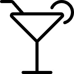 Cocktail Martini Icon from Ultimate Light Set