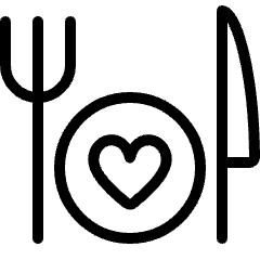 Restaurant Dishes Icon from Ultimate Light Set