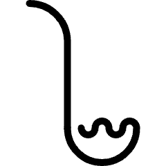 Kitchenware Ladle Spaghetti Icon from Ultimate Light Set