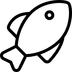 Seafood Fish Icon from Ultimate Light Set