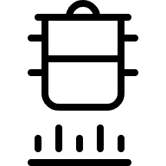 Stove Steamer Induction Icon from Ultimate Light Set