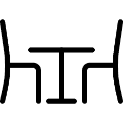 Table Restaurant Icon from Ultimate Light Set